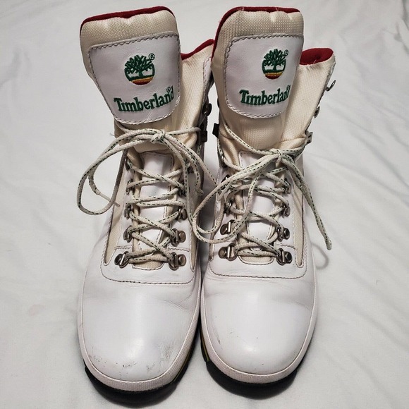 Timberland Jamaica Bob Marley White/Red/Green Euro Hiker Boots Men\'s Size 12 main image 5